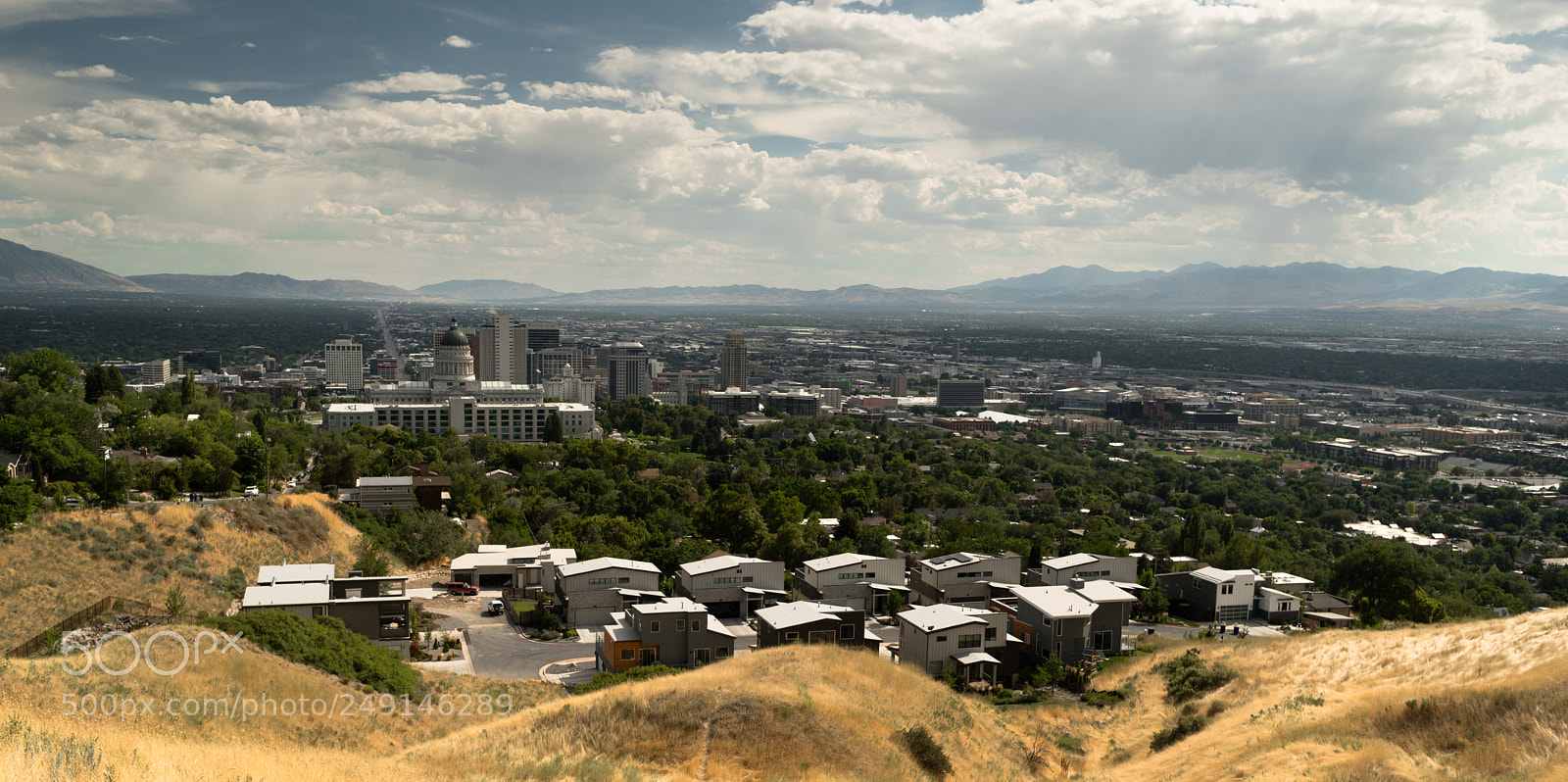 Sony a6300 sample photo. Capital dominates salt lake photography