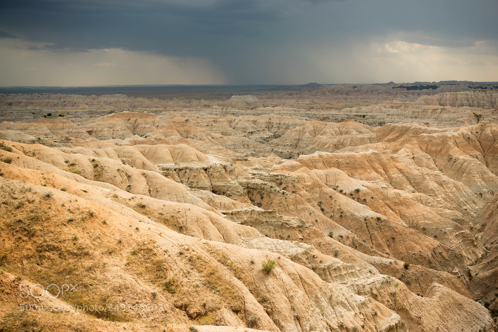 Sony a7 sample photo. Storm over badlands national photography