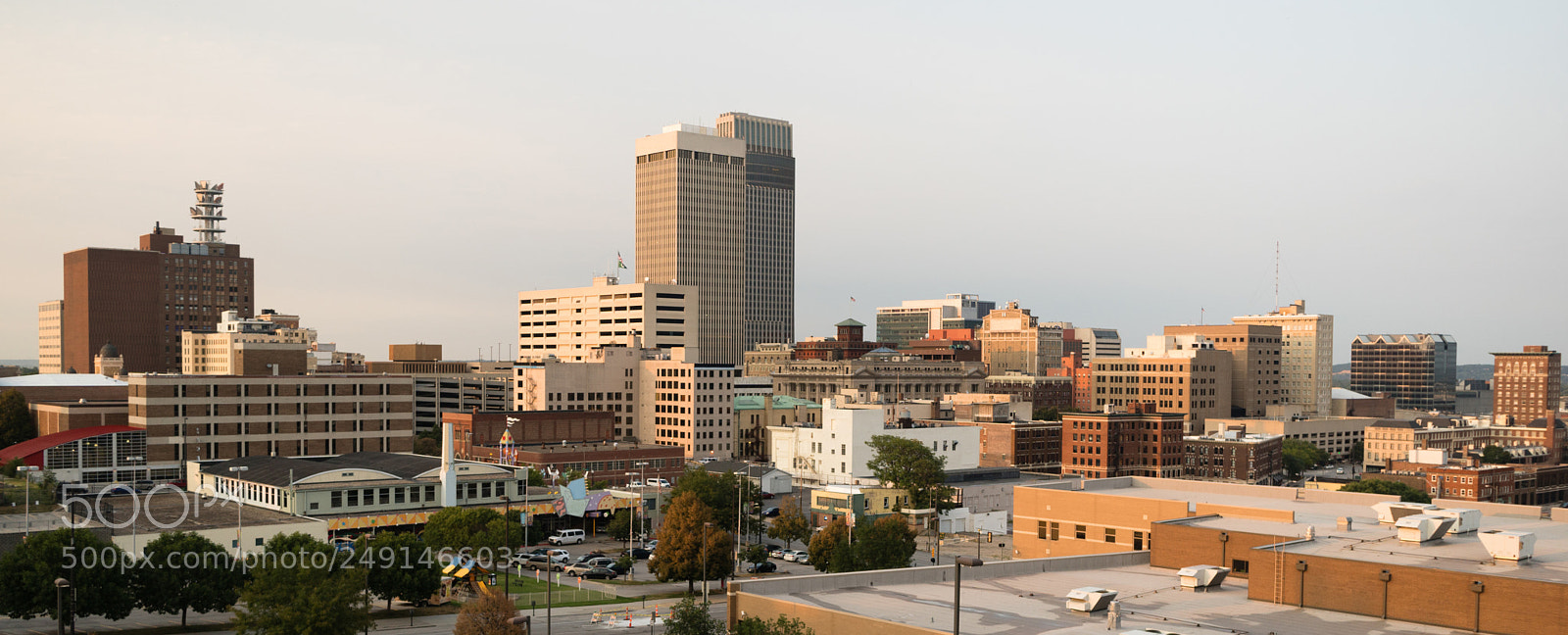 Sony a6300 sample photo. Panoramic view downtown omaha photography