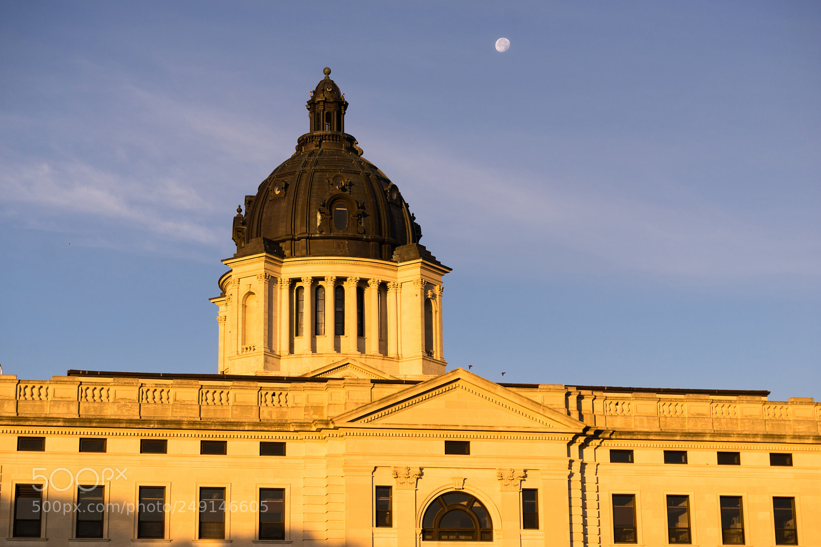 Sony a7 sample photo. Moon rising south dakota photography