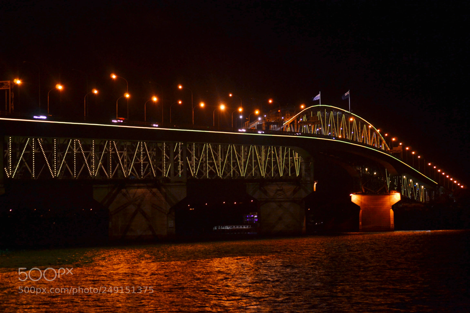 Nikon D3100 sample photo. Illuminate the bridge photography