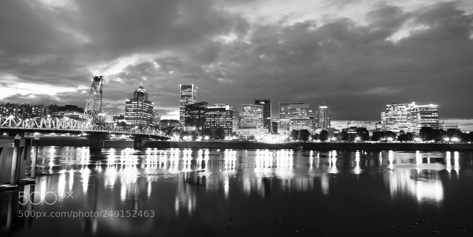 Sony Alpha DSLR-A850 sample photo. Willamette river waterfront portland photography