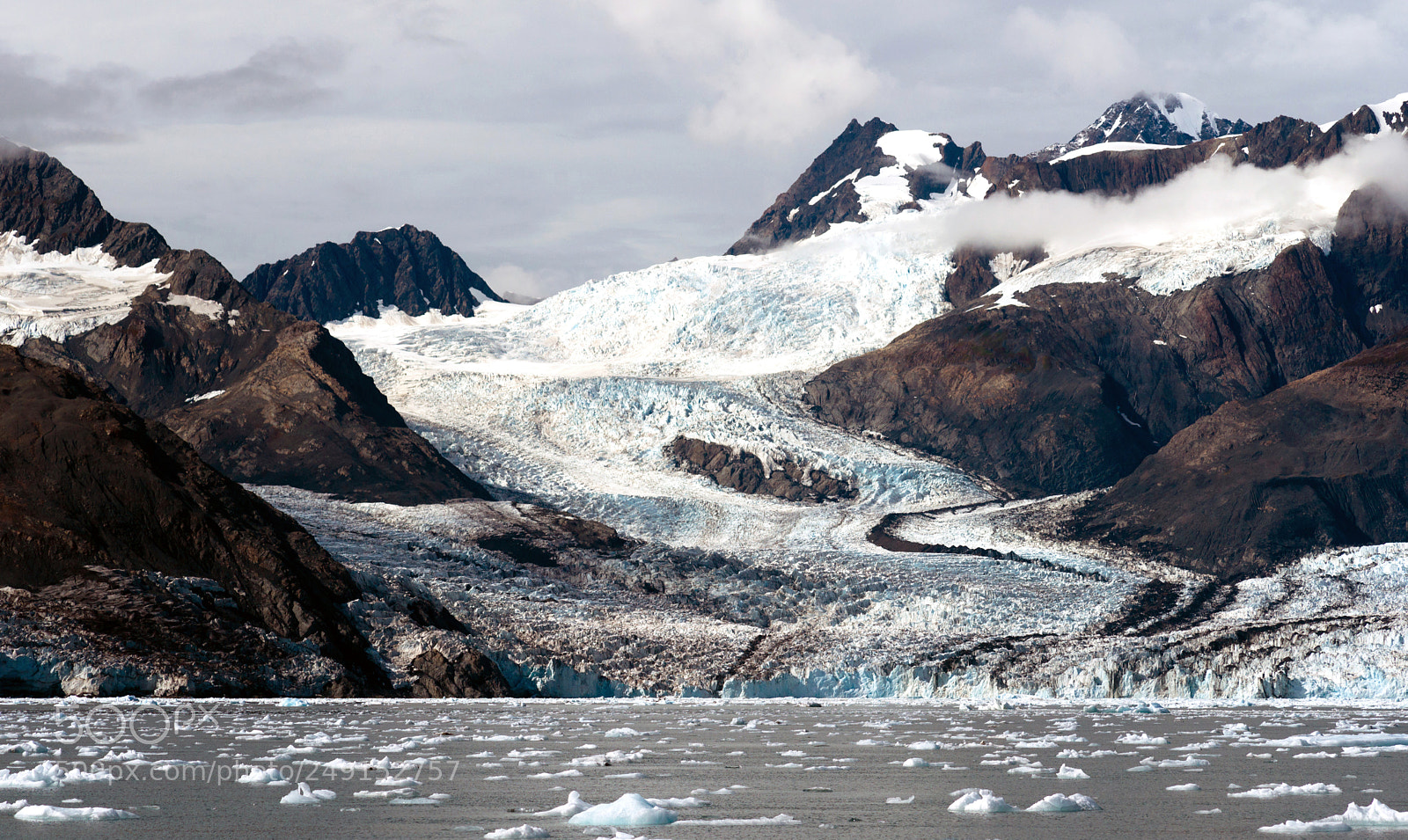 Sony Alpha DSLR-A850 sample photo. Glacial flow kenai fjords photography