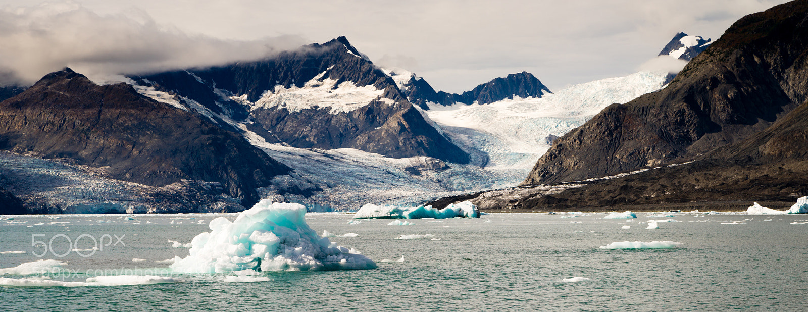 Sony Alpha DSLR-A850 sample photo. Glacial flow kenai fjords photography