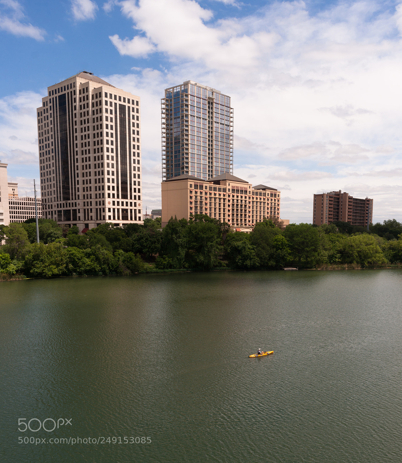 Sony Alpha DSLR-A900 sample photo. Yellow kayak austin texas photography