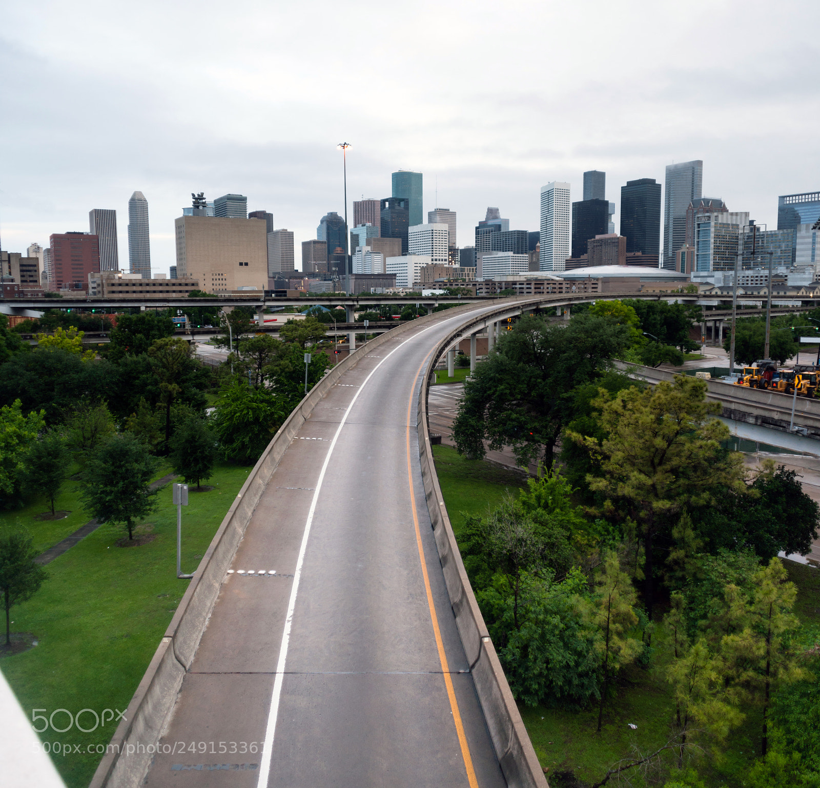 Sony Alpha DSLR-A900 sample photo. Houston highway downtown city photography