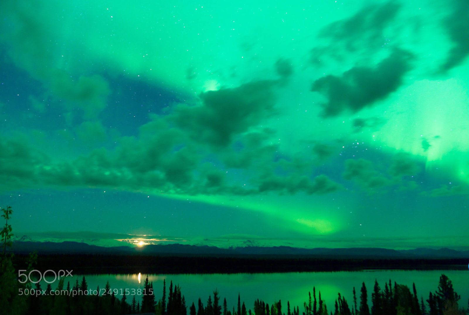 Sony Alpha DSLR-A850 sample photo. The aurora borealis emerges photography