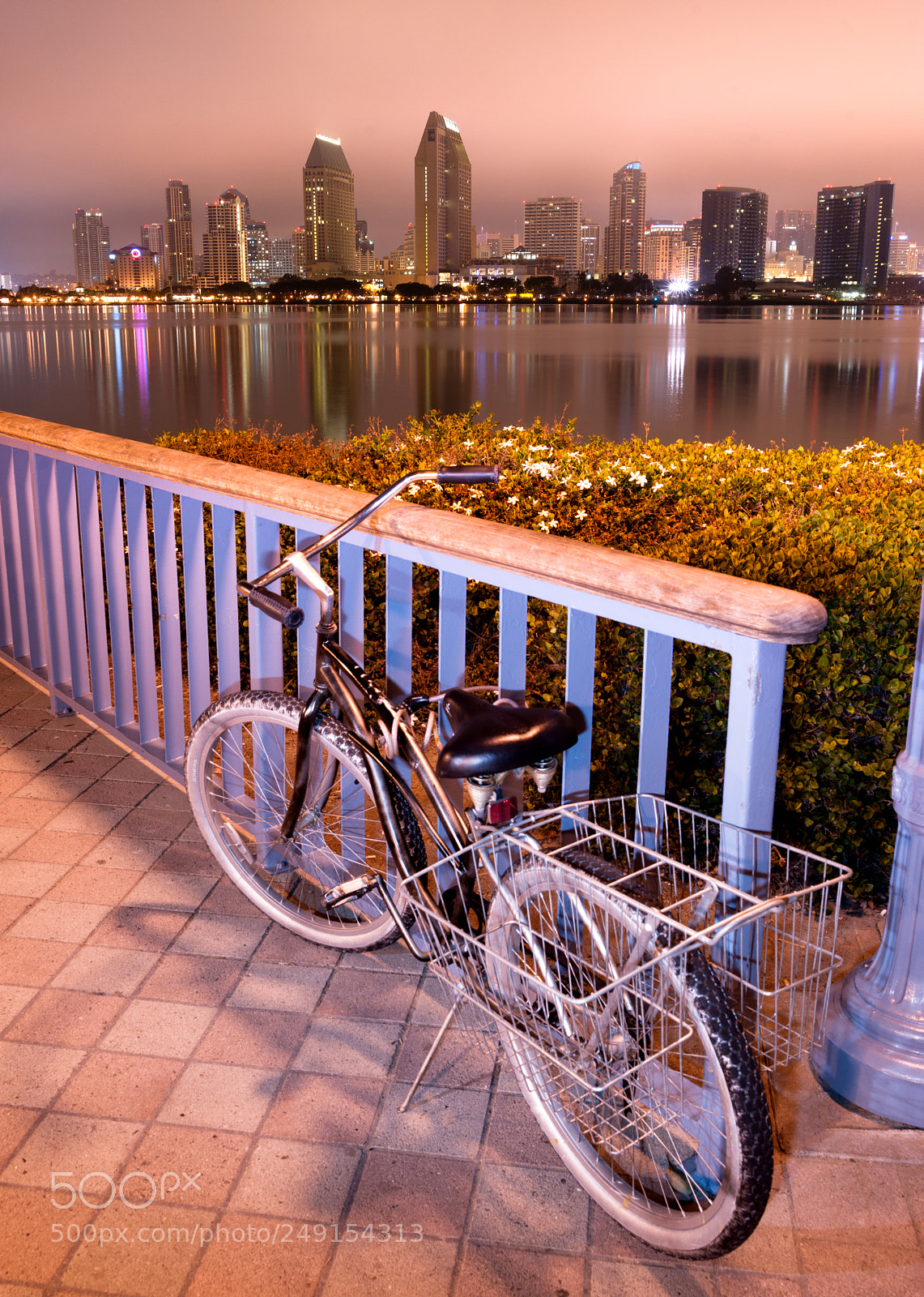 Sony Alpha DSLR-A850 sample photo. Coronado island sidewalk bicycle photography