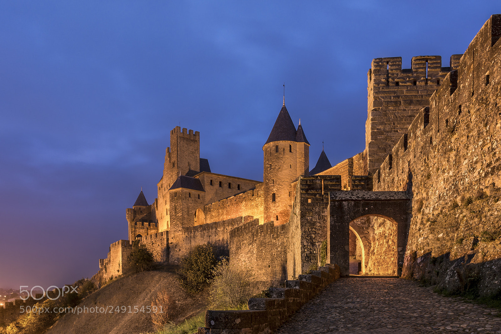 Nikon D7100 sample photo. Carcassonne castle photography