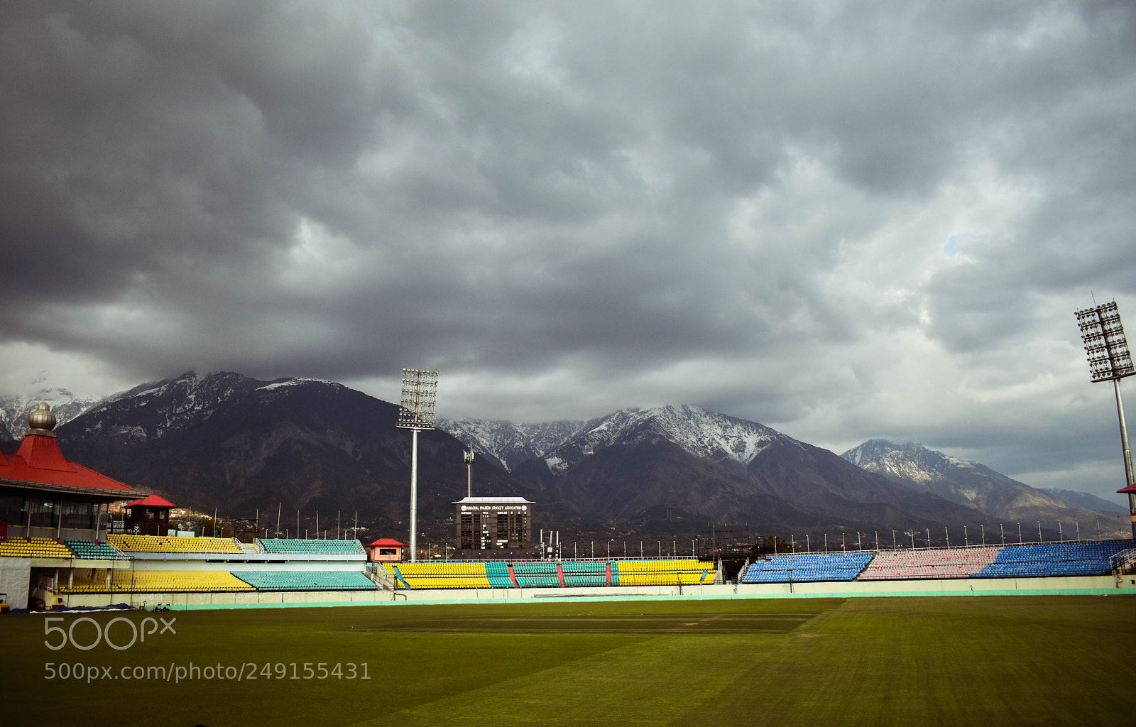 Nikon D5500 sample photo. Hpca stadium dharamshala photography