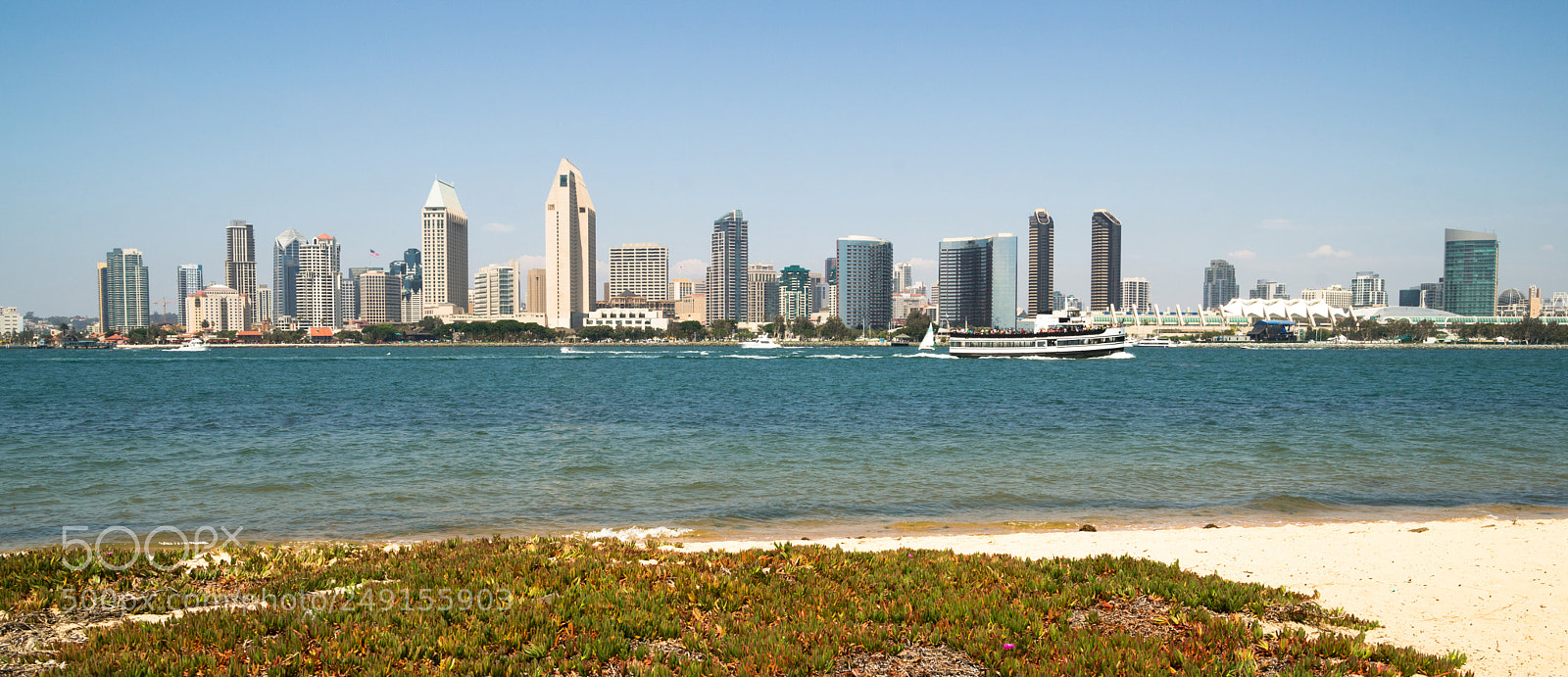Sony Alpha DSLR-A850 sample photo. San diego bay downtown photography