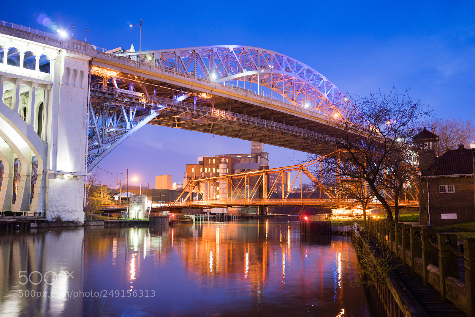 Sony a7 sample photo. Detroituperior bridge cuyahoga river photography