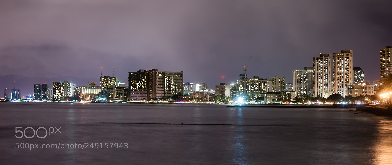 Sony Alpha DSLR-A850 sample photo. Honolulu hawaii night waikiki photography