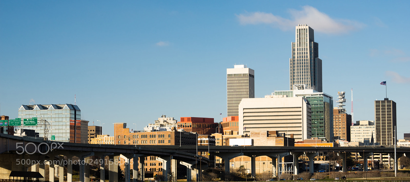 Sony a7 sample photo. Omaha nebraska downtown city photography
