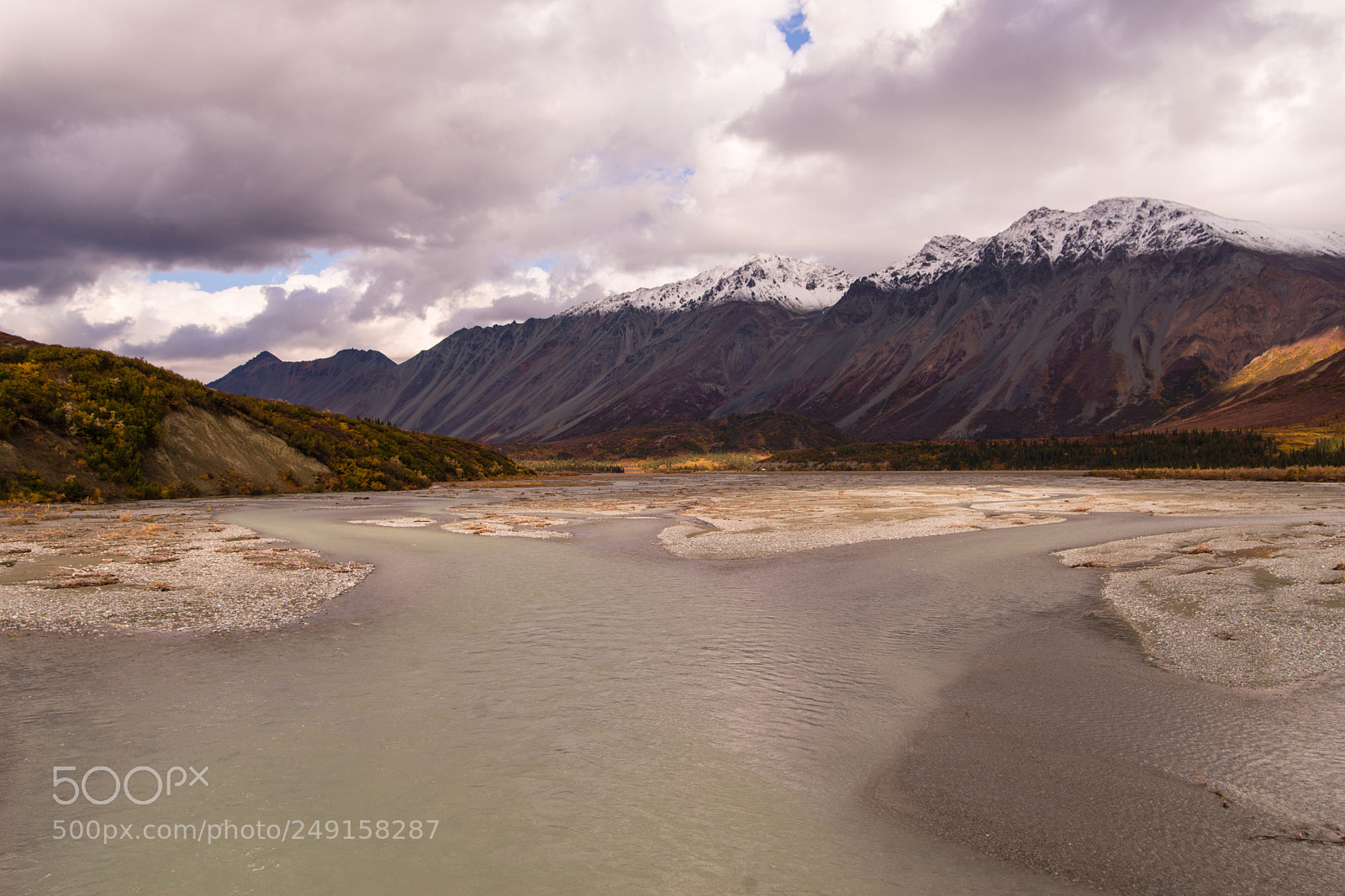 Sony SLT-A99V sample photo. Gulkana river alaska range photography