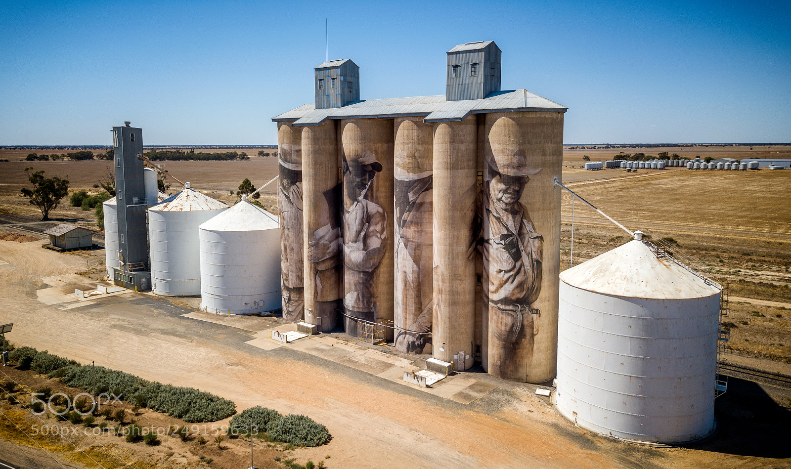 DJI FC220 sample photo. Brim silo art by photography
