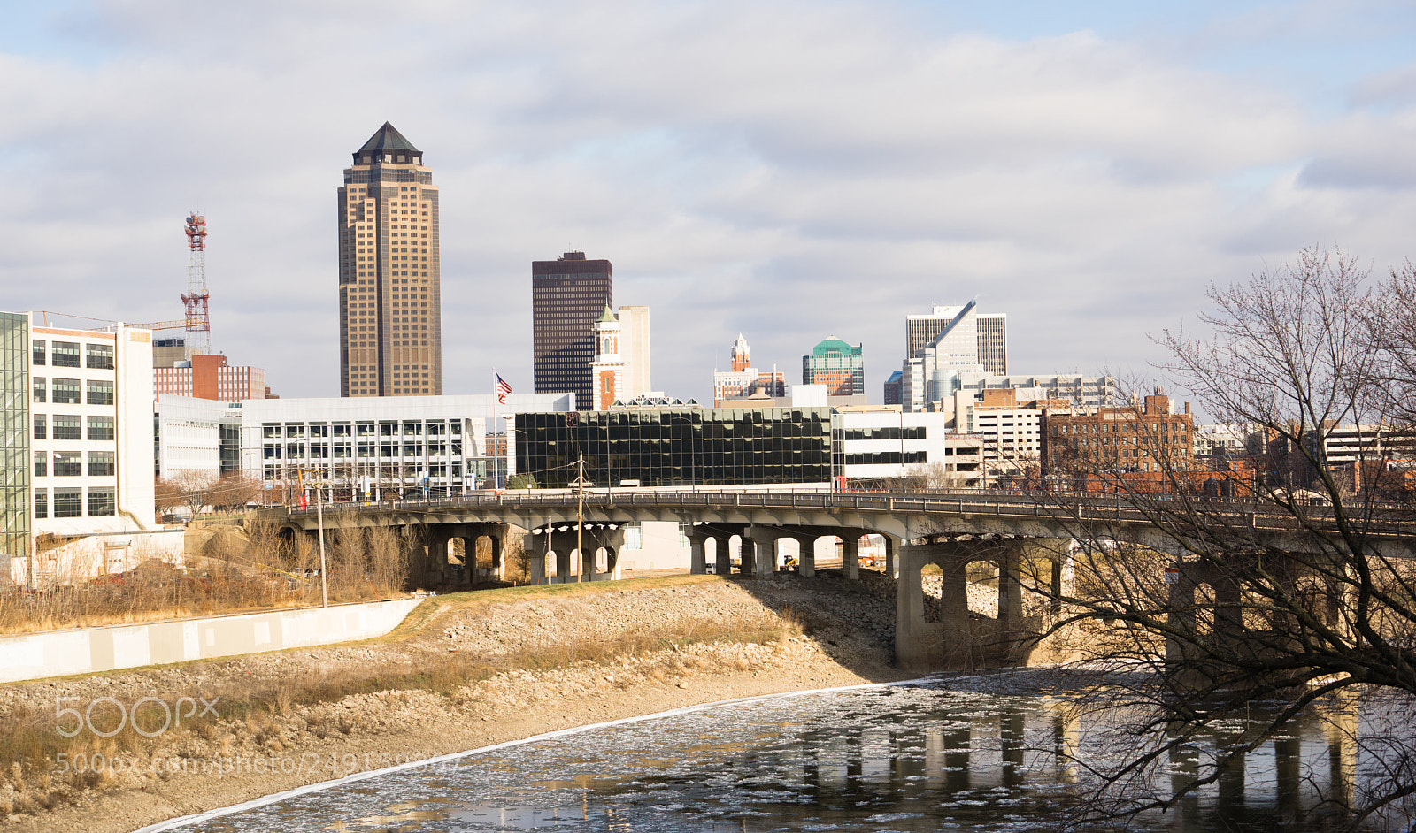Sony a7 sample photo. Downtown des moines iowa photography