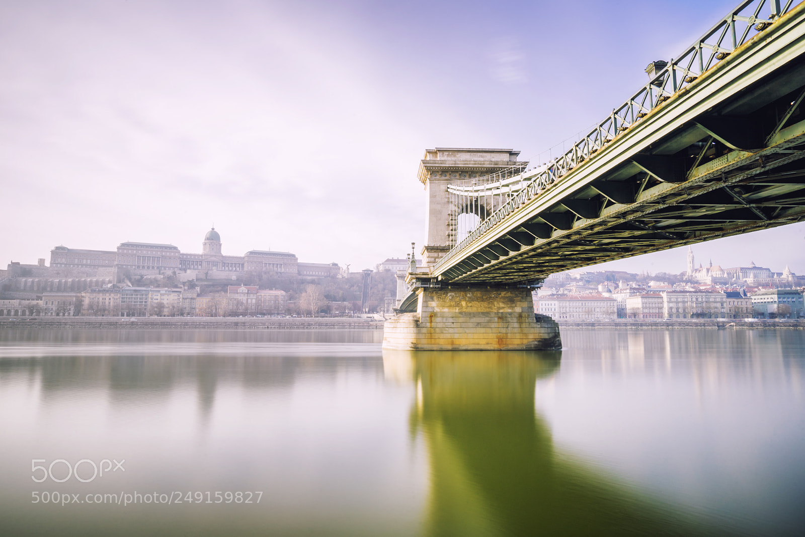 Sony a7 II sample photo. Chain bridge on danube photography