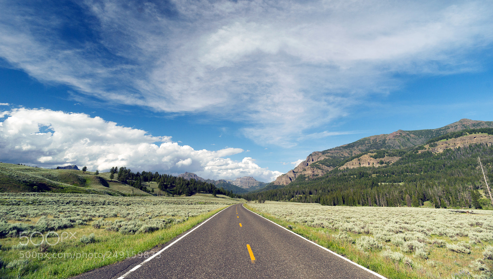 Sony Alpha DSLR-A850 sample photo. Open road mountain background photography