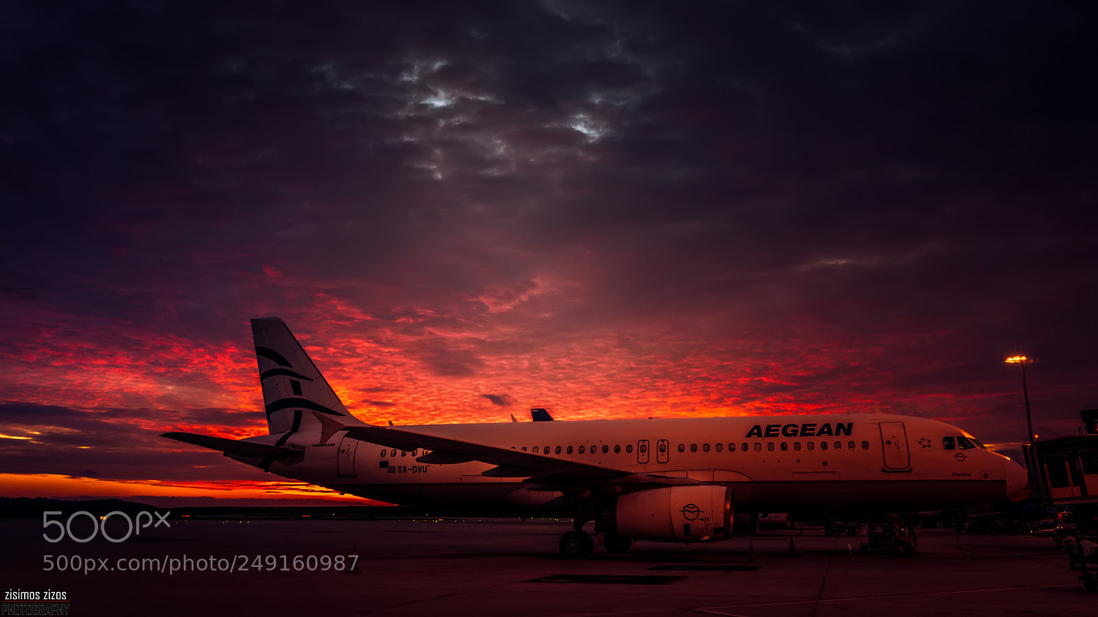 Sony a6000 sample photo. Airport sunrise photography