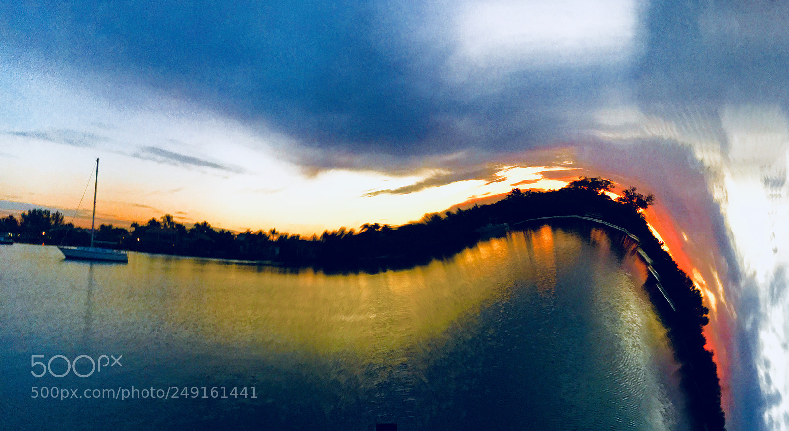 Apple iPhone 7 sample photo. Sunset intercoastal waterway jupiter photography