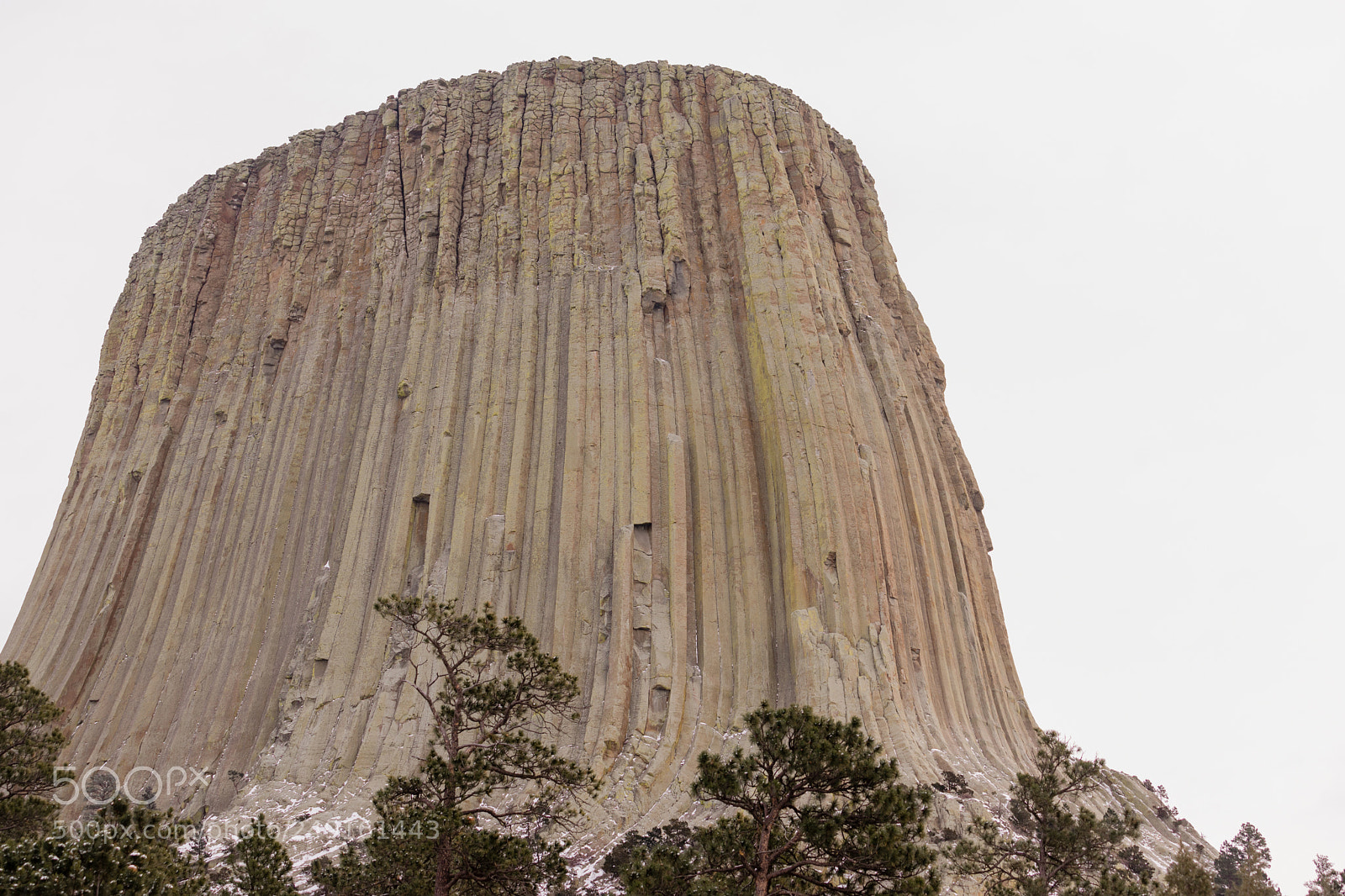 Sony a7 sample photo. Devils tower wyoming winter photography