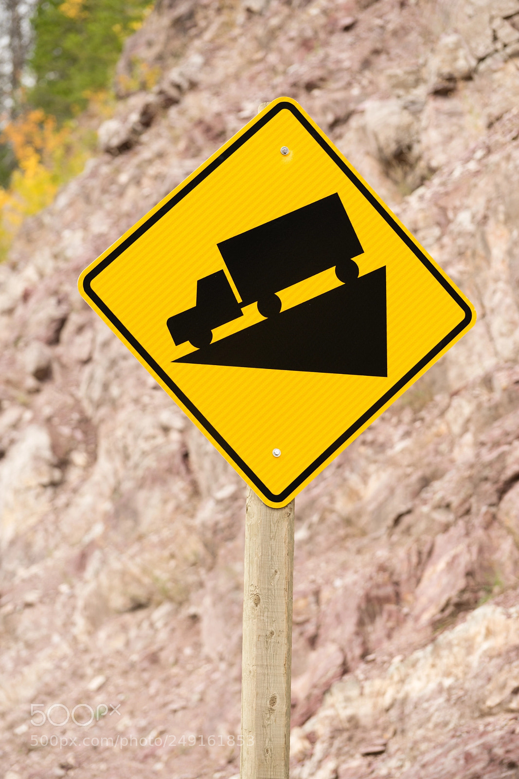 Sony a7 sample photo. Yellow square road sign photography