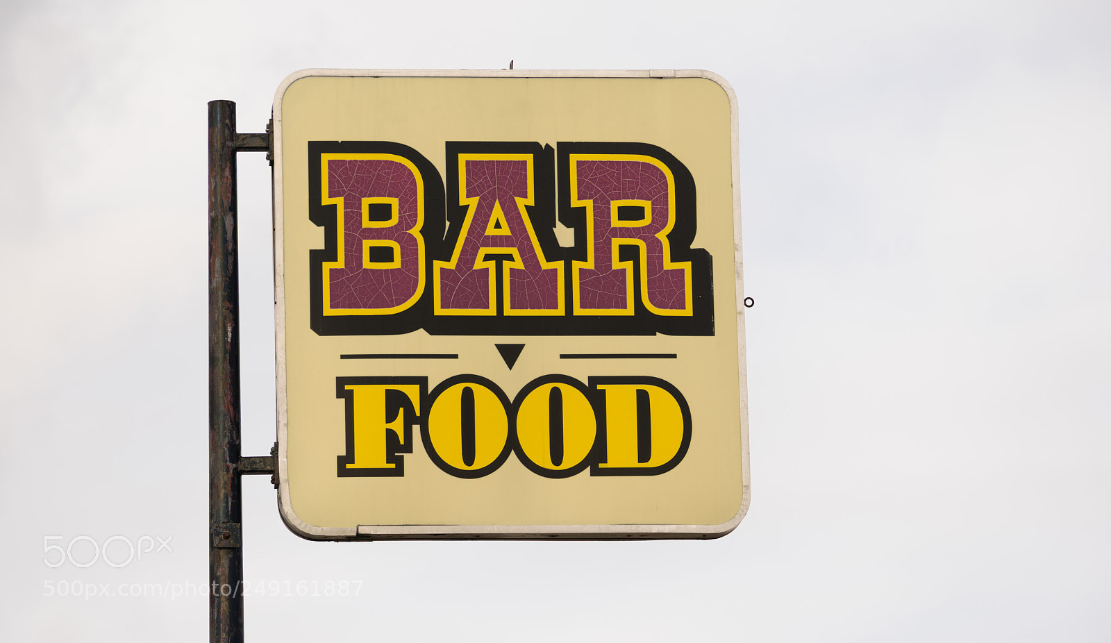 Sony a7 sample photo. Rusted metal faded sign photography