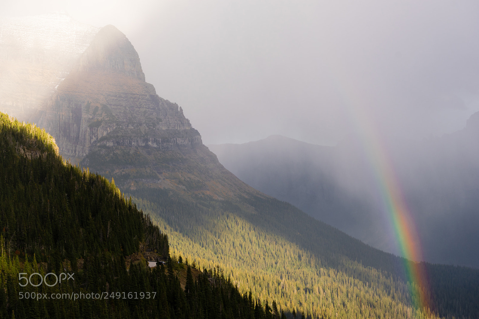 Sony a7 sample photo. Rainbow fall color rocky photography