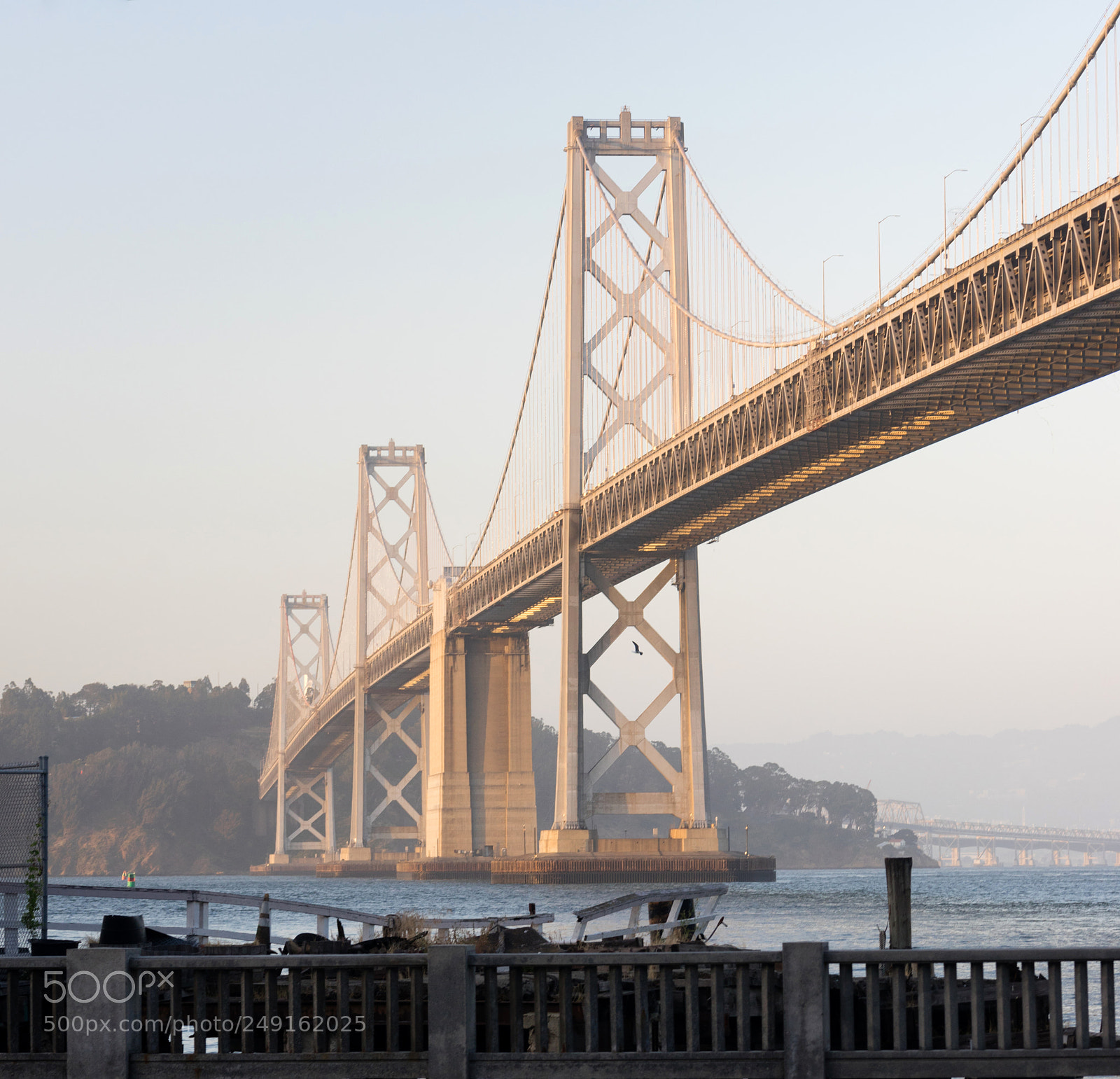 Sony a7 sample photo. Square composition bay bridge photography