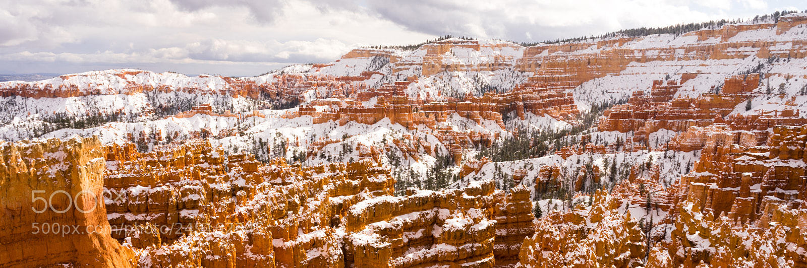 Sony a7 sample photo. Fresh snow blankets bryce photography