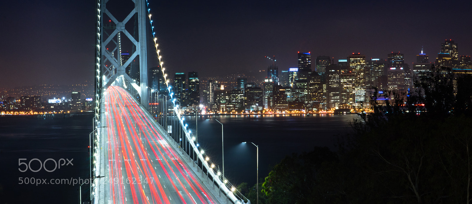 Sony a7 sample photo. Bay bridge rush hour photography