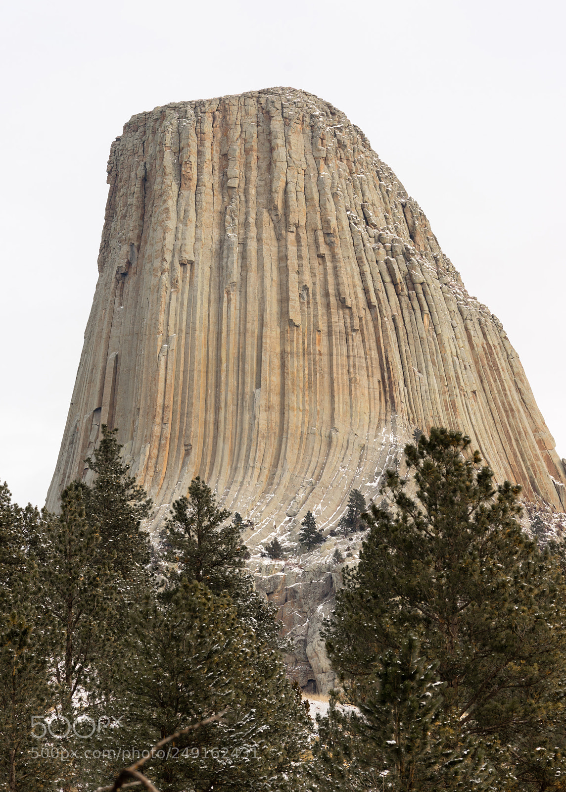 Sony a7 sample photo. Devils tower wyoming winter photography
