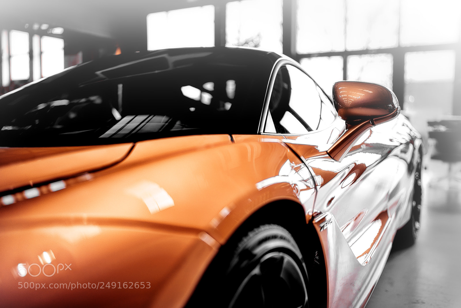 Sony a7R III sample photo. Mclaren 720 s gold photography