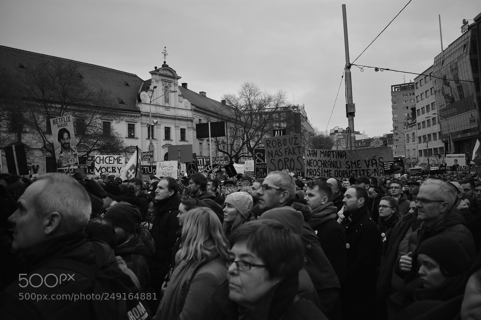 Nikon D3400 sample photo. Protest for decent slovakia photography