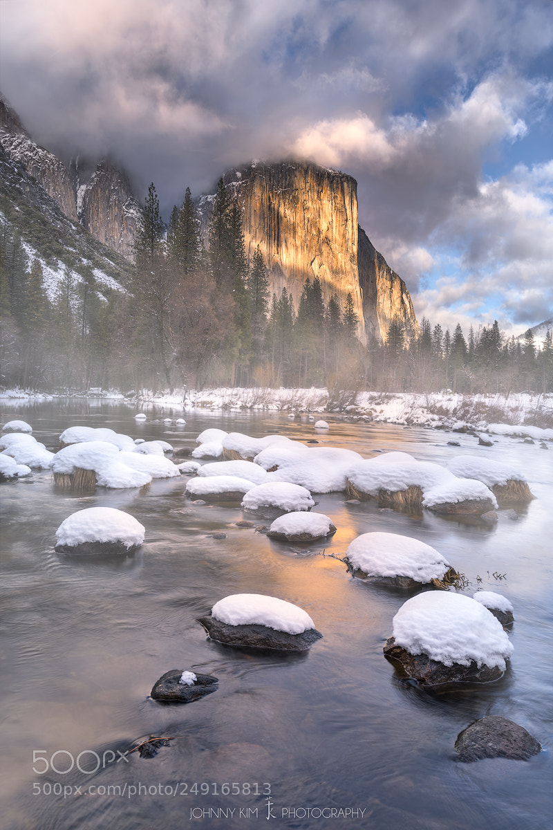 Nikon D810 sample photo. Clearing winter storm  photography