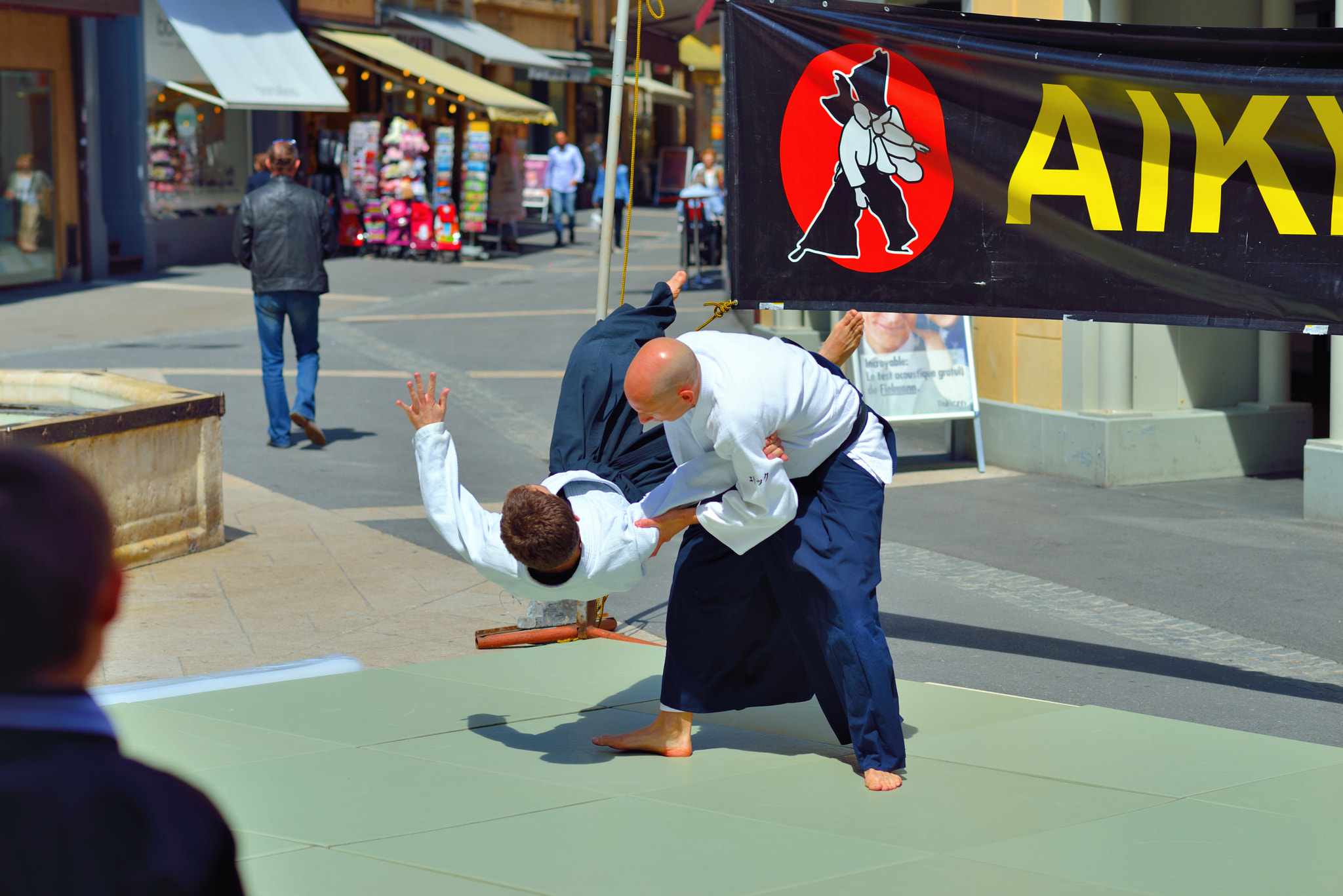 Nikon D800 + Nikon AF-S Nikkor 85mm F1.8G sample photo. Aikido sparing photography