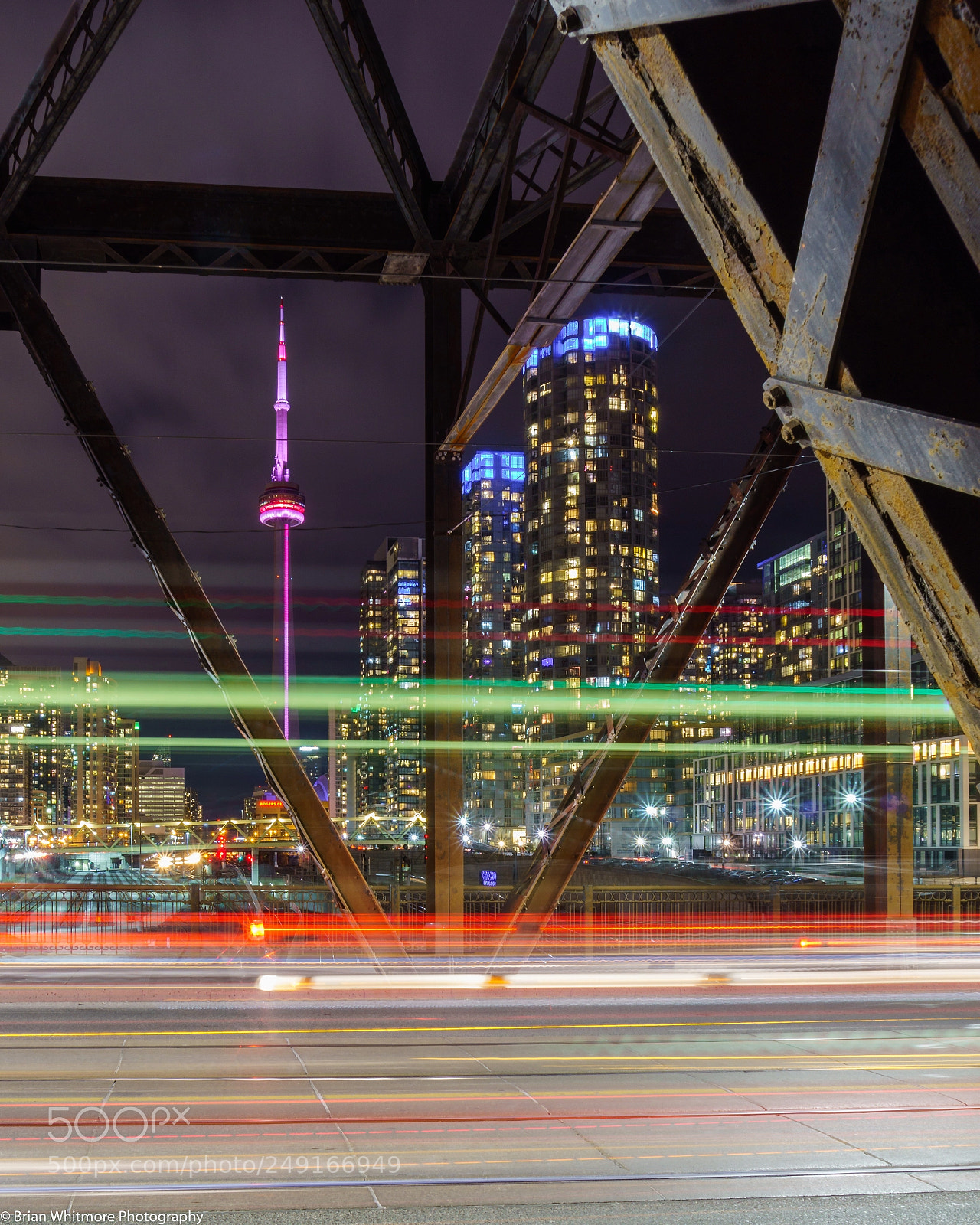 Sony a6000 sample photo. Night bridge photography