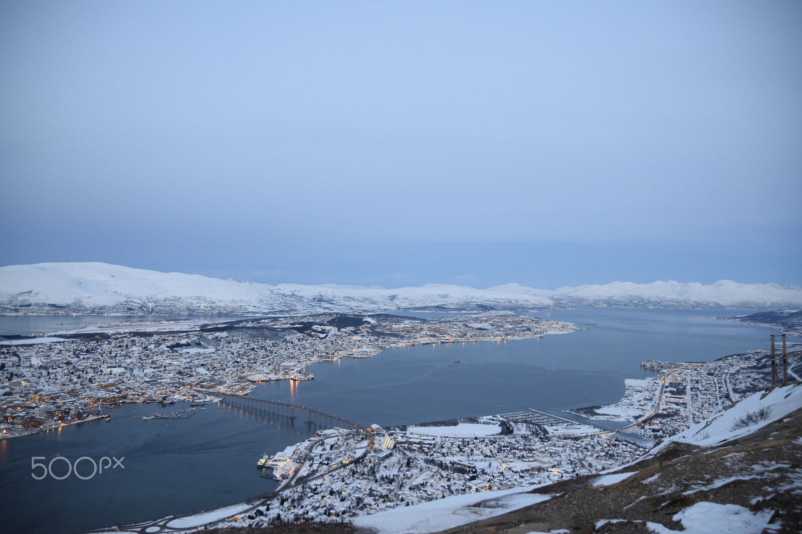 Nikon D5300 + Sigma 17-50mm F2.8 EX DC OS HSM sample photo. Tromso from above photography