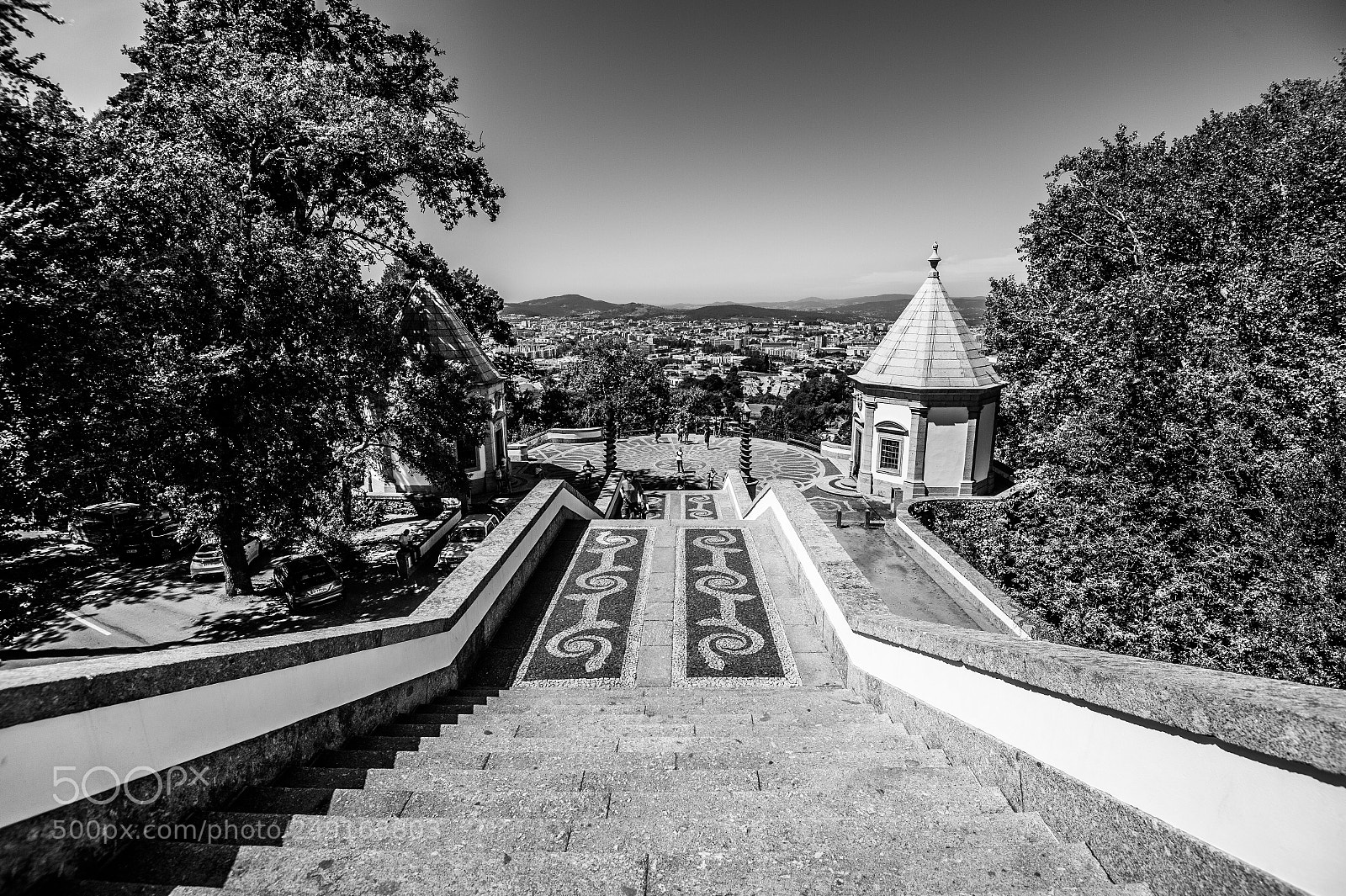 Nikon D3 sample photo. B&w stairs photography