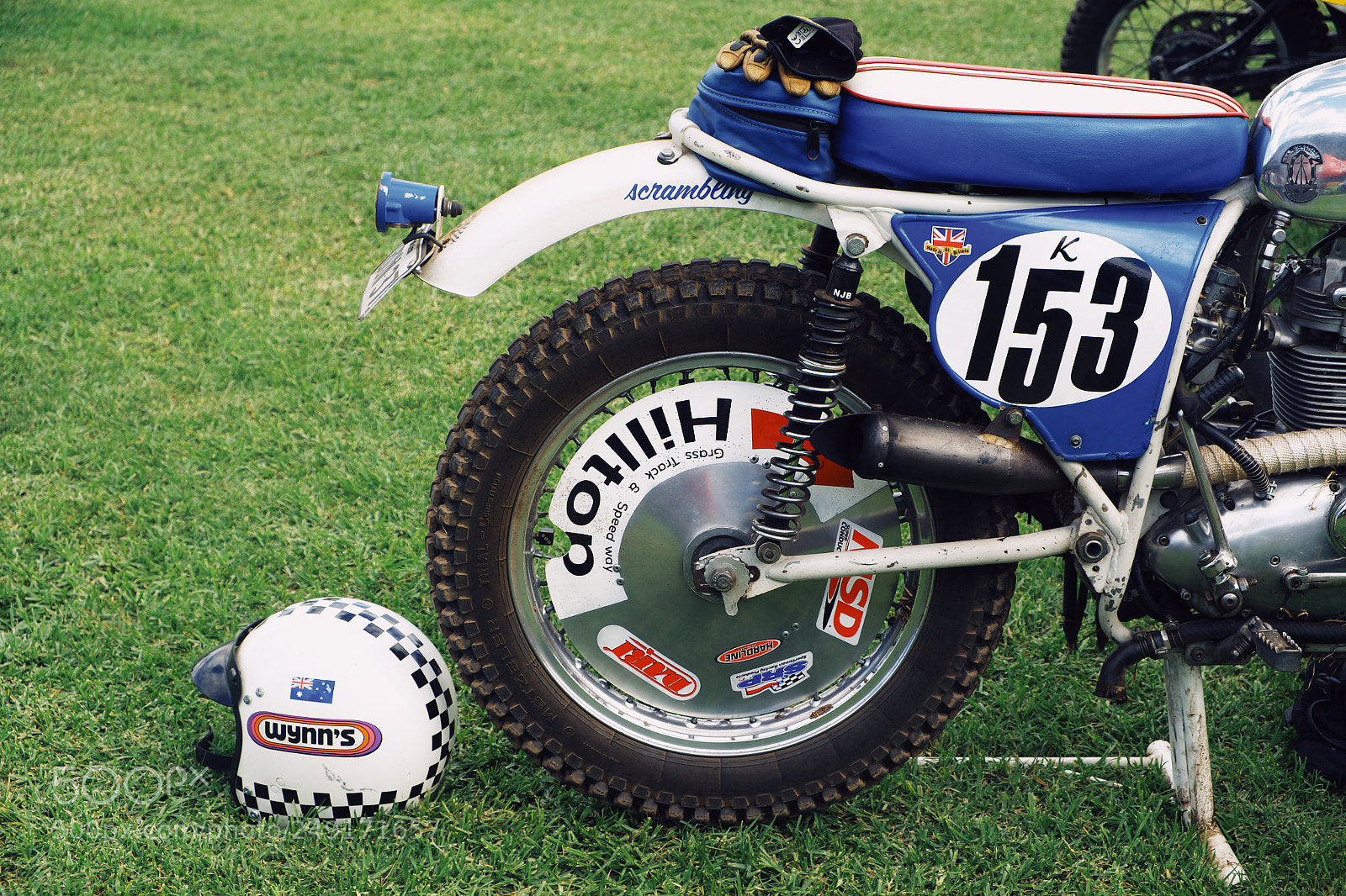 Fujifilm X-E1 sample photo. Vintage bsa motocross photography
