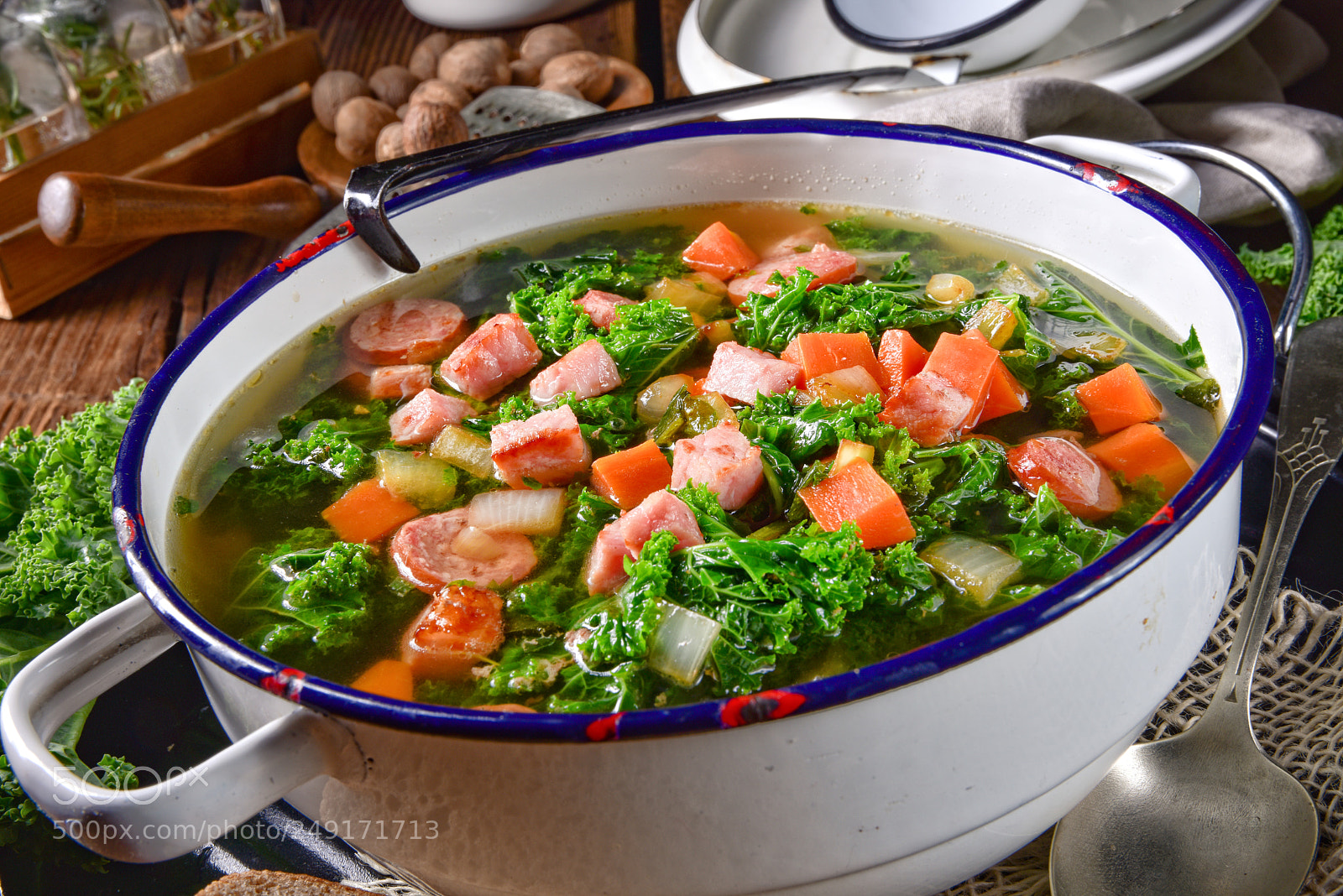 Nikon D810 sample photo. A tasty kale soup photography