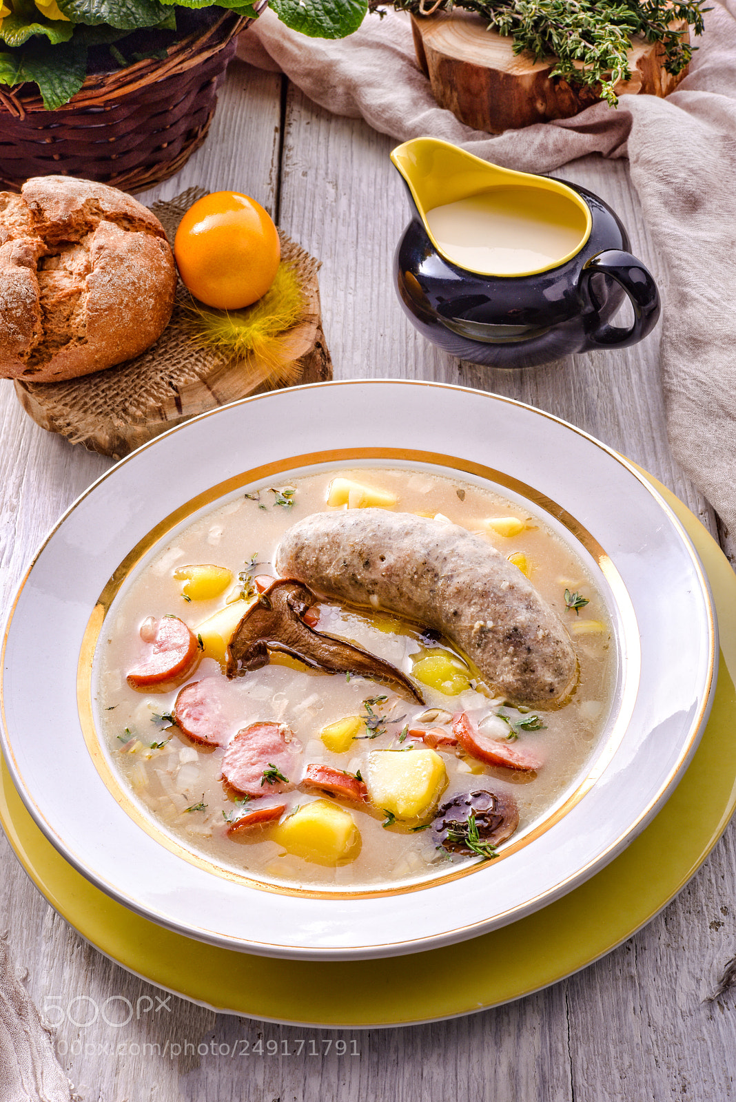 Nikon D810 sample photo. Polish easter soup photography