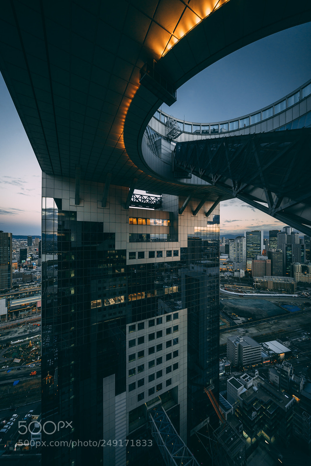 Sony a7R II sample photo. Umeda sky building photography