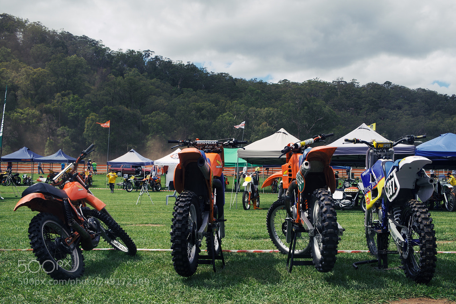 Fujifilm X-E1 sample photo. Vintage motocross race day photography