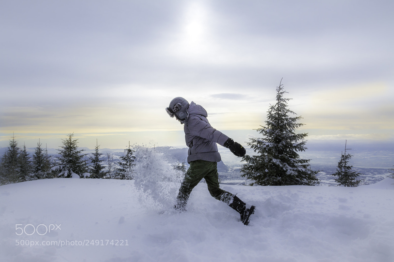Nikon D7100 sample photo. Snow game photography