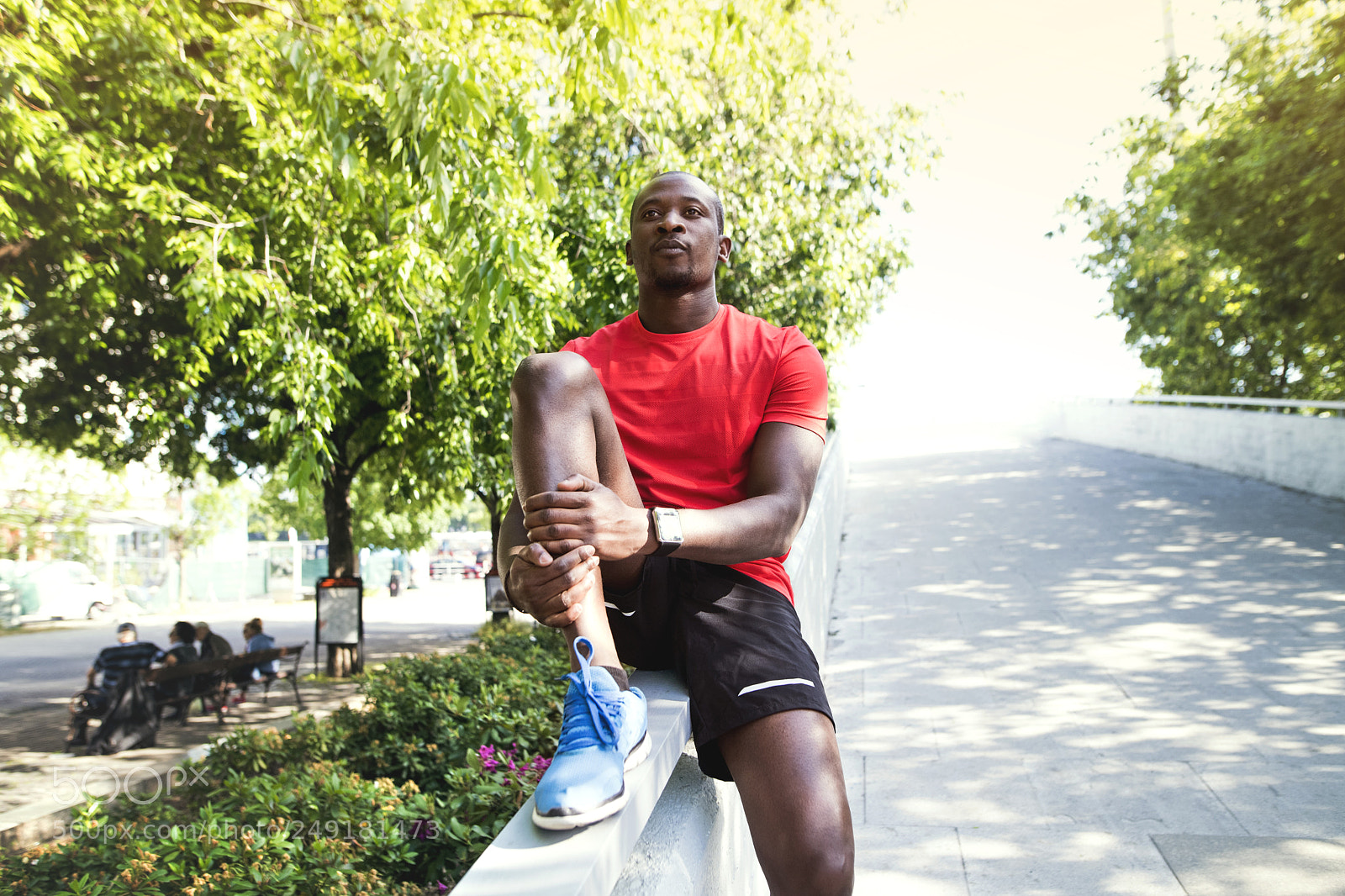 Nikon D5 sample photo. Afro-american runner in the photography