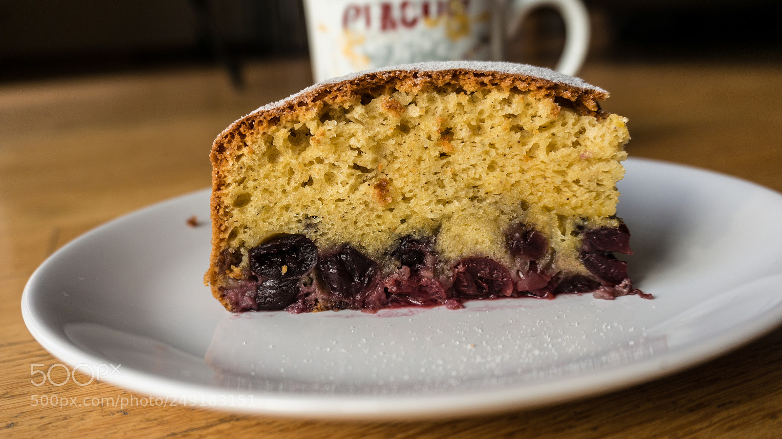 Sony Alpha NEX-5R sample photo. Sunken cherry cake photography