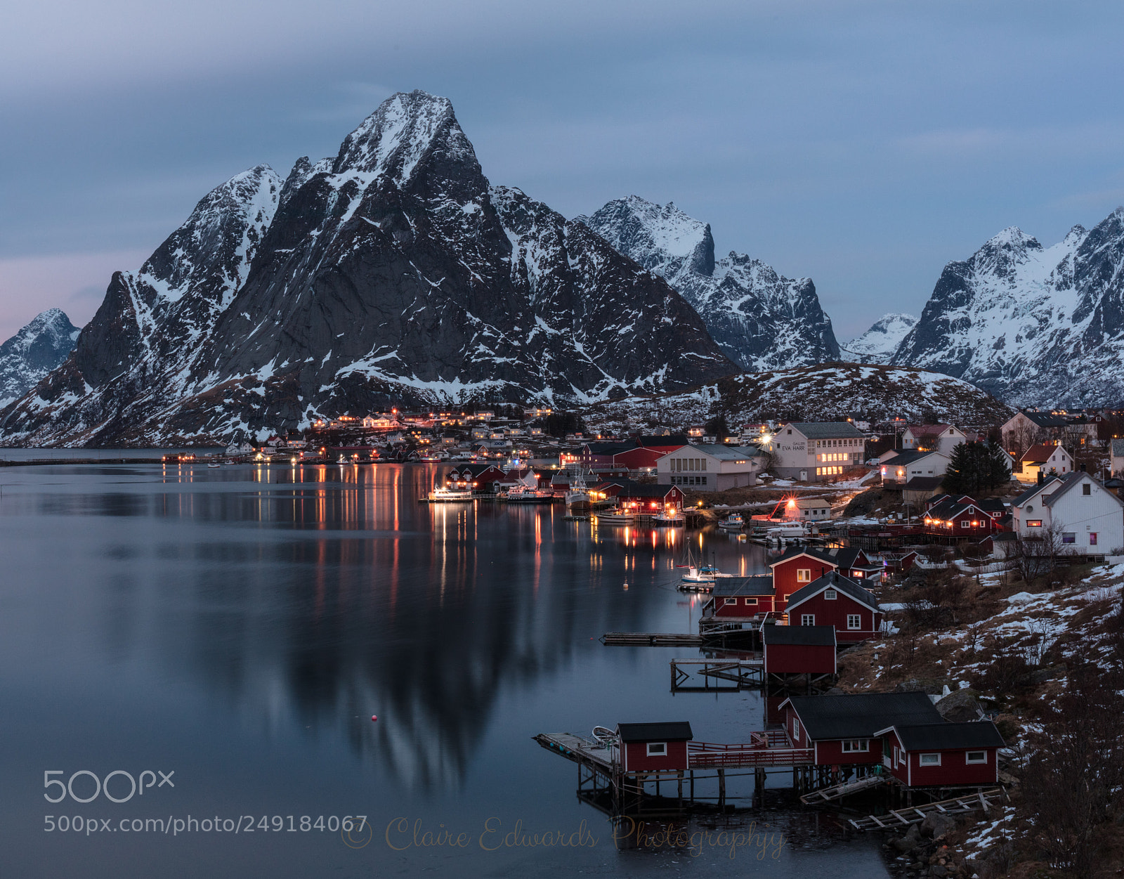 Canon EOS 5DS sample photo. Reine twilight wm photography