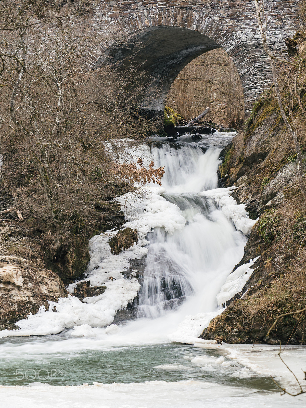 Olympus OM-D E-M1 sample photo. Frozen falls photography